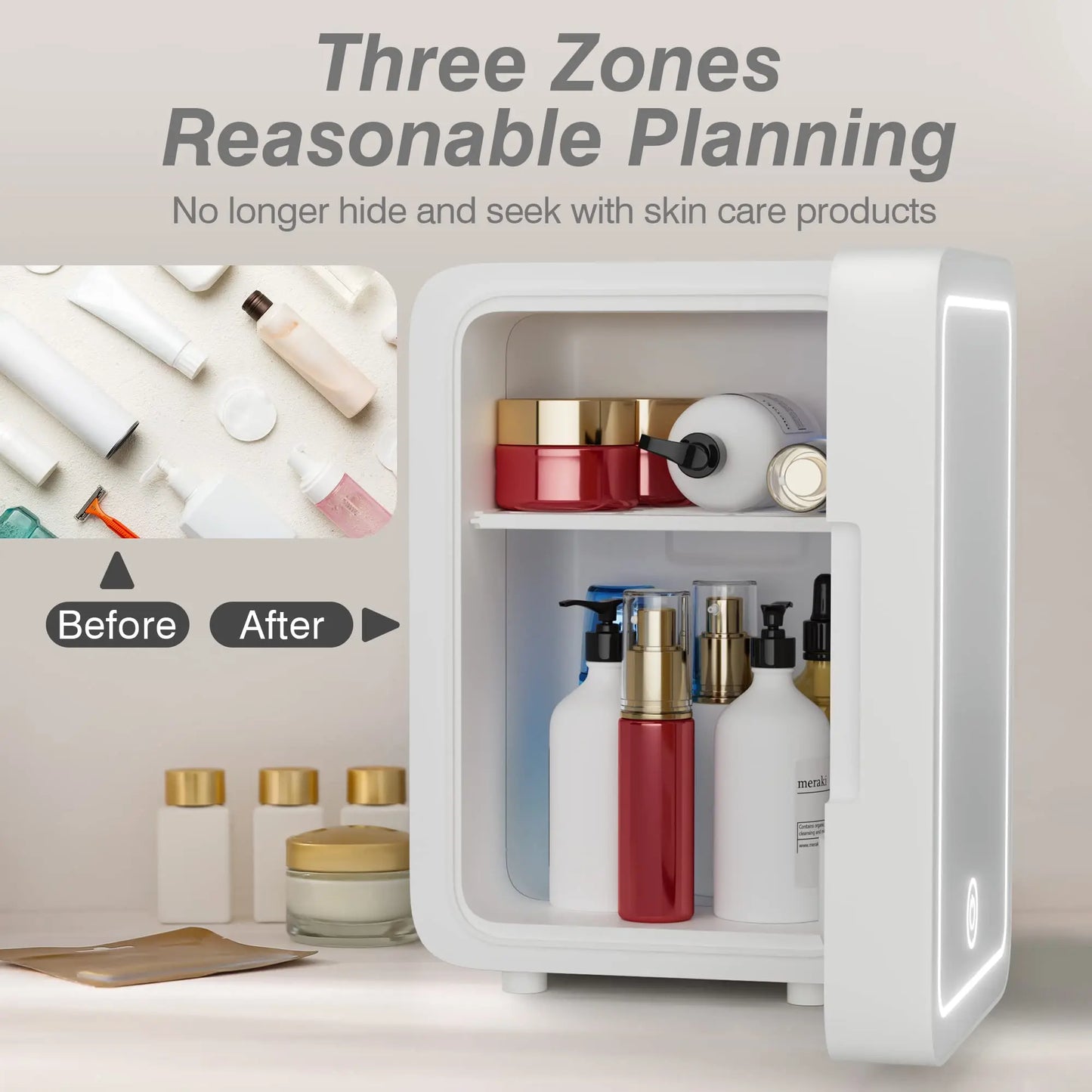 Portable Refrigerator for Skincare Storage 4L