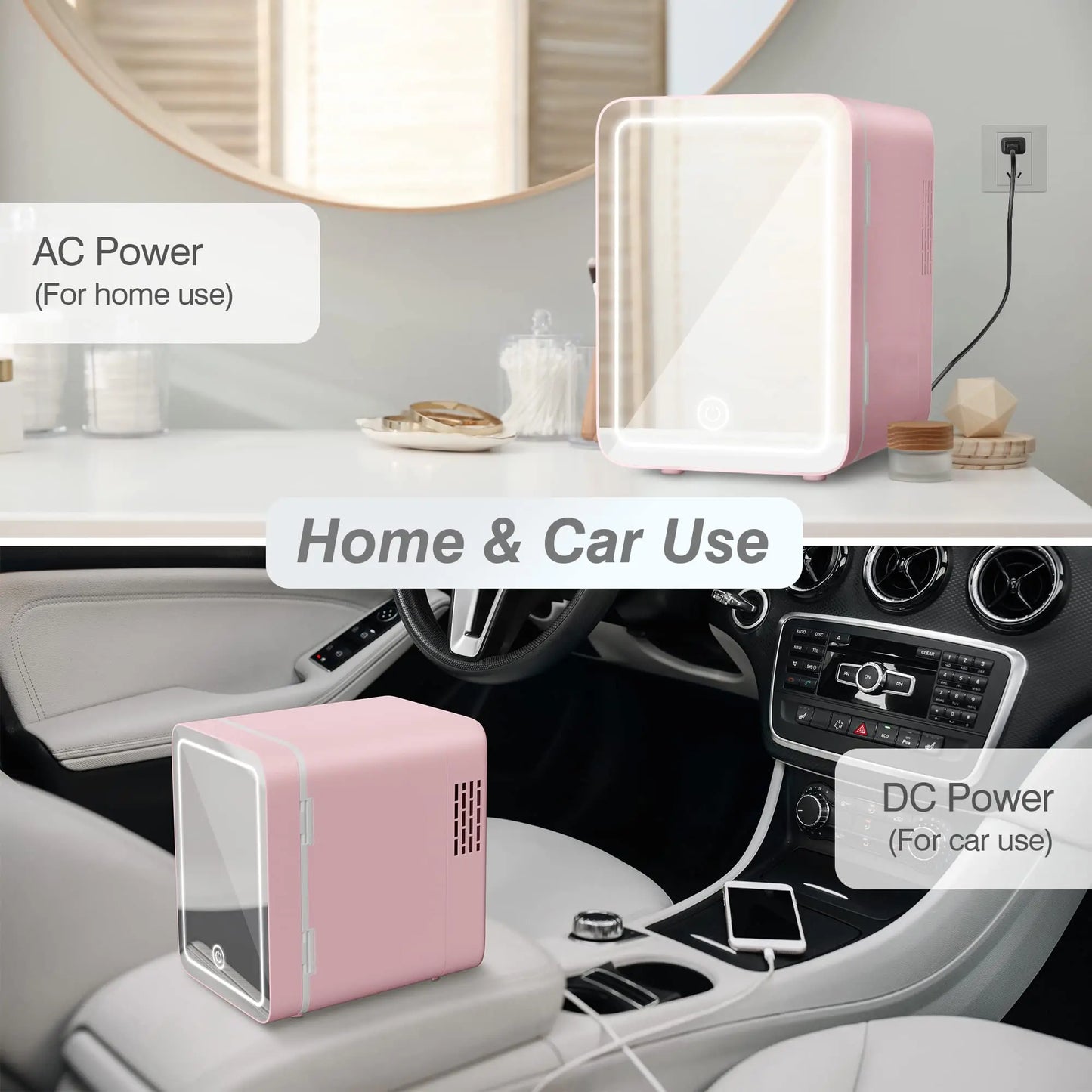Portable Refrigerator for Skincare Storage 4L